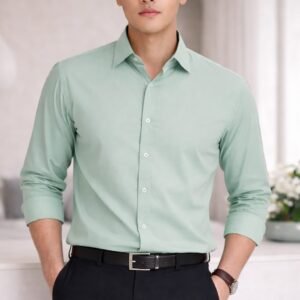 Lemon Spandex Glossy Fabrics Shirt